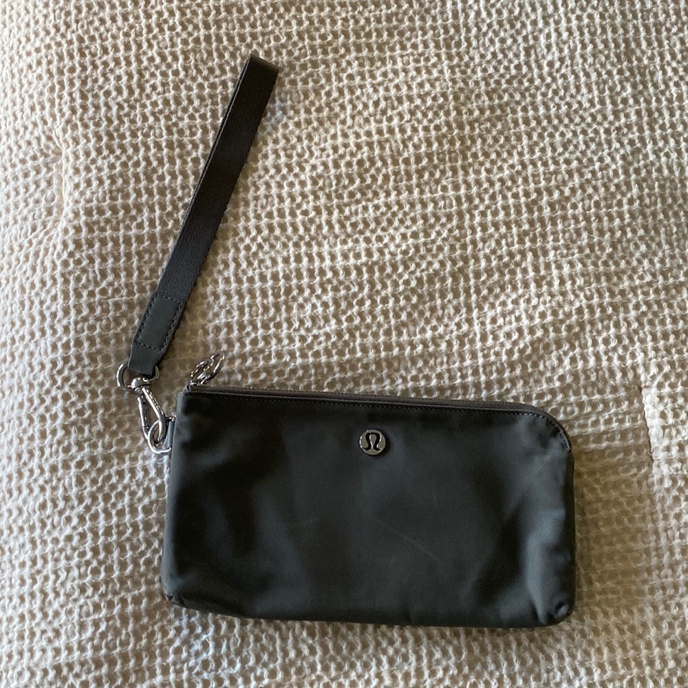 Grey Sage Lululemon Curved Wristlet